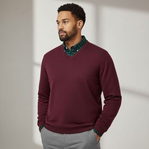 Tommy Bahama Other - Tommy Bahama Burgundy V-Neck Sweater‎ Size XL